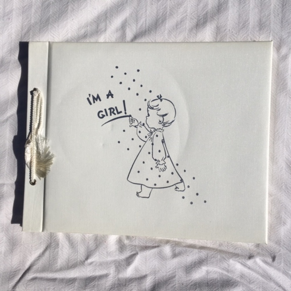 I'm A Girl Baby Book - Vintage
